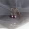[925銀針]輕奢玻璃紫色珍珠耳環3996 - 3996玻璃珍珠耳环
