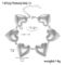 [316L鈦鋼]愛心拼接鏈條項鏈手鏈套裝TXE227 - TXE227-钢色爱心手链